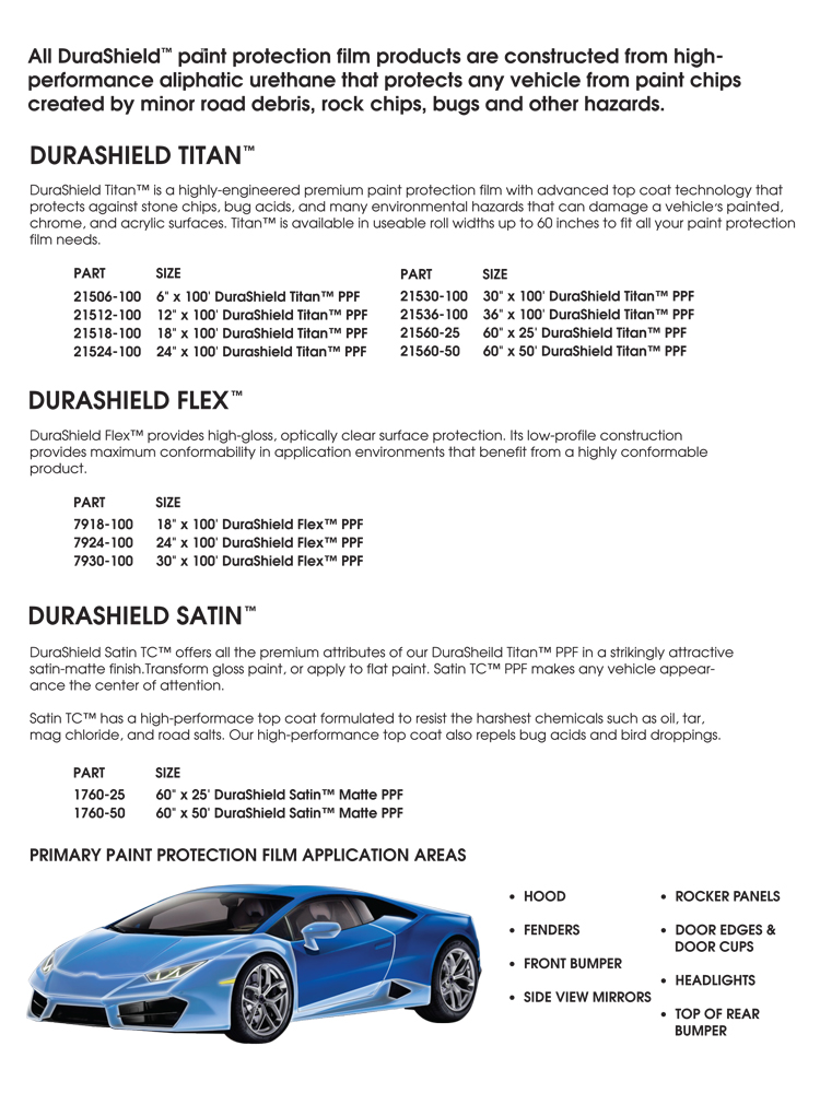 Prostripe Paint Protection Film