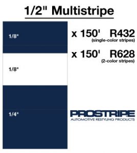 1/2" Multistripe configuration